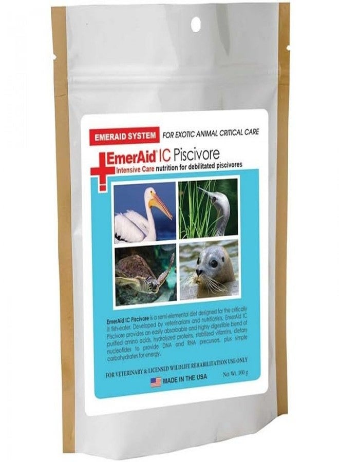 EmerAid IC Piscivore Intensive Care | Easily Absorbable and Highly Digestible | Nutrition for Fish-Eating Birds and Other Debilitated Piscivores - 100 gm, All Life Stages, Pellet - Image 2
